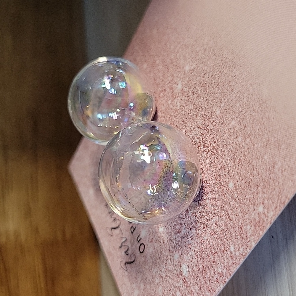 🔥LAST PAIR🔥 Iridescent Clear Bubble Earrings